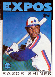 1986 Topps Baseball Cards      132     Razor Shines